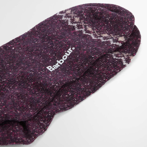 Fudge Barbour Womens Anaise Fair Isle Sock side