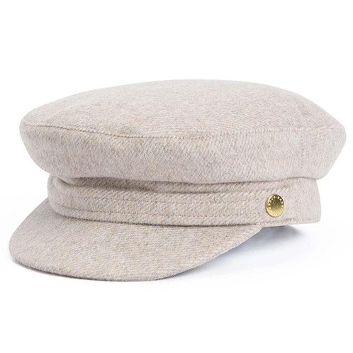 Cream Barbour Womens Bothal Bakerboy Cap