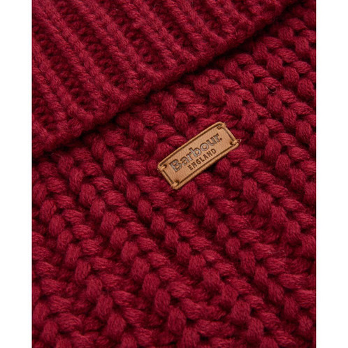 Biking Red Barbour Saltburn Dog Jumper Badge