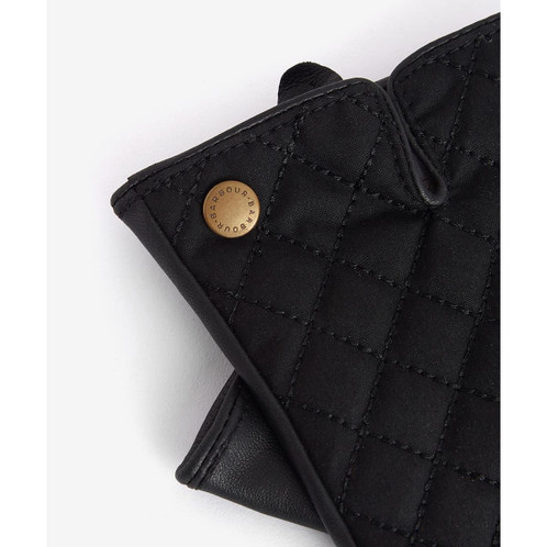 Barbour Womens Scarlet Gloves Rivet detail