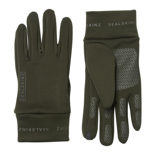 Olive Sealskinz Acle Water Repellent Nano Fleece Glove