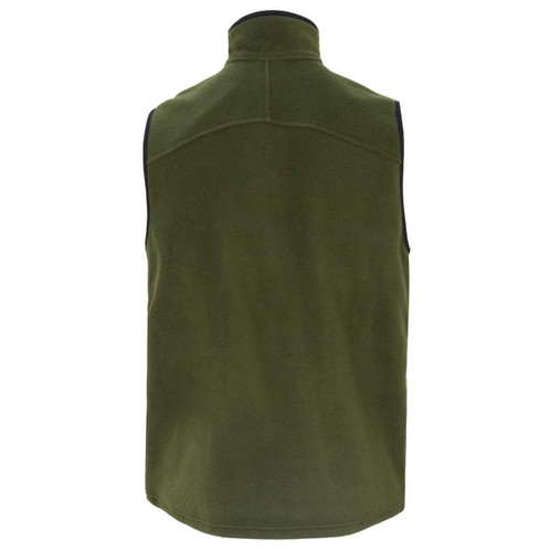 Olive Swazi Mens Sherpa Vest Back