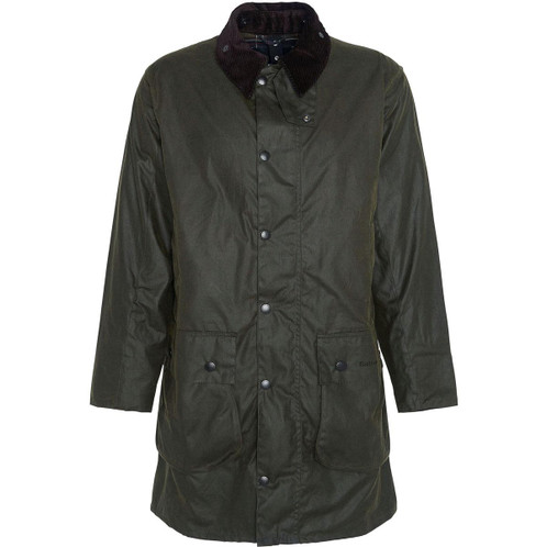 Barbour Mens Border Wax Jacket Archive Olive