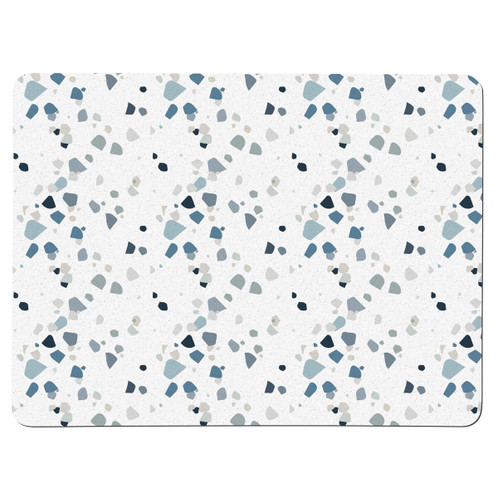 Denby Set of 6 Terrazzo Effect Blue Placemats
