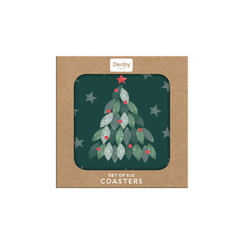 Denby Evergreen Set Of 6 Coasters