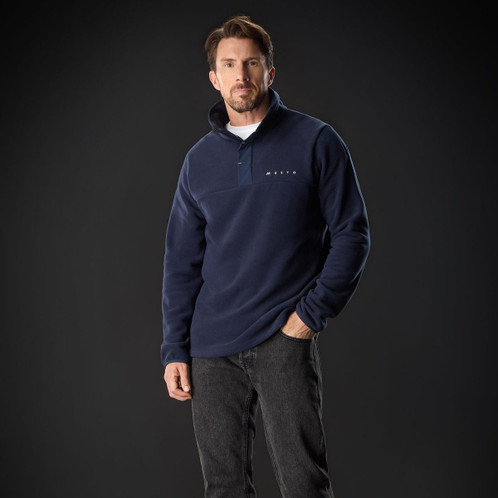 Musto Mens Nautic Polartec Snap Pullover Fleece