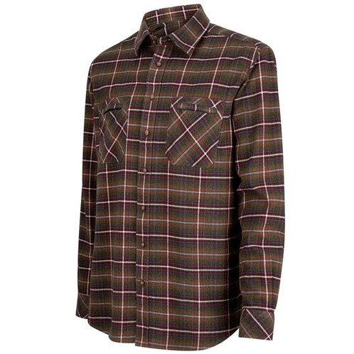 Olive/Wine Hoggs of Fife Countrysport Luxury Hunting Shirt