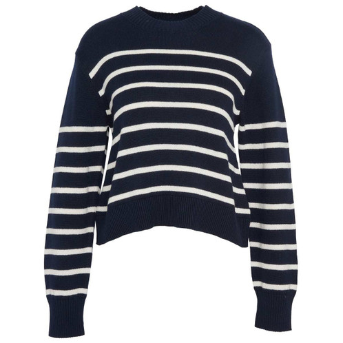 Navy Barbour Womens Emery Knitted Jumper