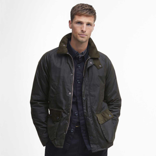 Fern Barbour Mens Cordale Wax Jacket Model Front