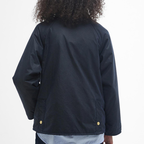 Barbour Womens Ruth Wax Jacket Model Back