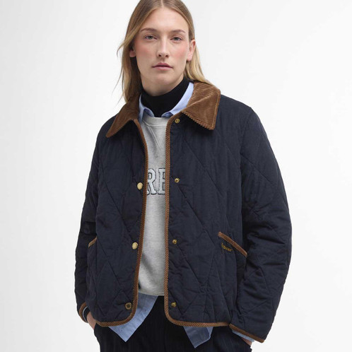 Barbour Womens Emilia Quilt Jacket Model Front