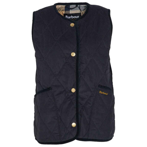  Dark Navy/Sky Dress Tartan Barbour Womens Cecily Gilet
