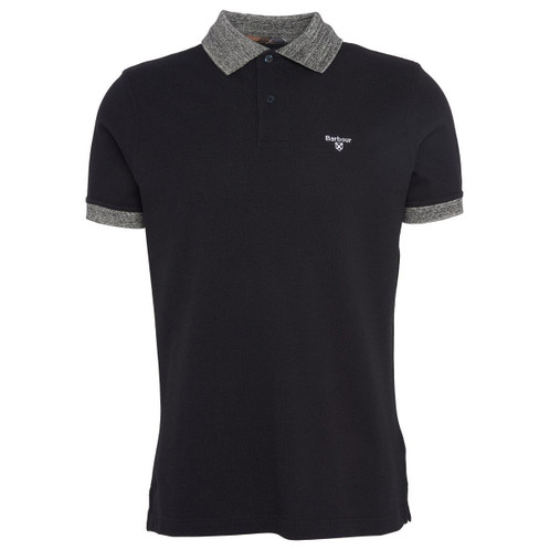 Black Barbour Mens Marlton Tailored Fit Polo Shirt