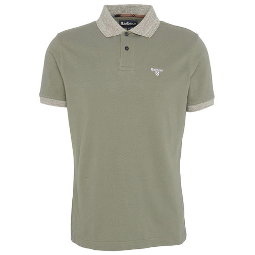 Green Slate Barbour Mens Marlton Tailored Fit Polo Shirt