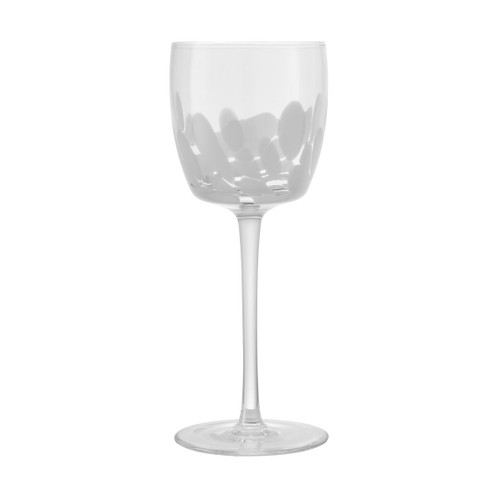 Denby Contemporary Marbled White Wine Glass Set of 2