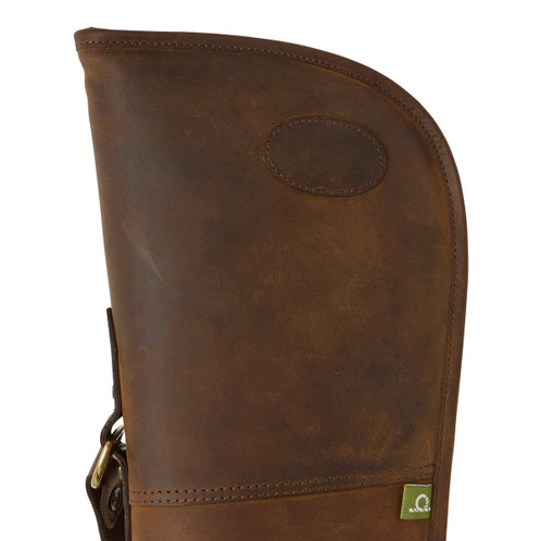 Brown Chatham Full Zip Gun Slip Top Detail