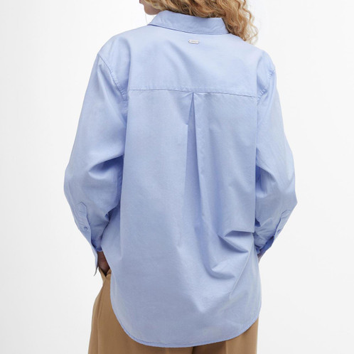Pale Blue Barbour Womens Josephine Shirt Back