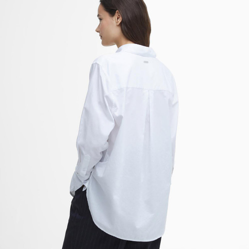 White Barbour Womens Josephine Shirt Back
