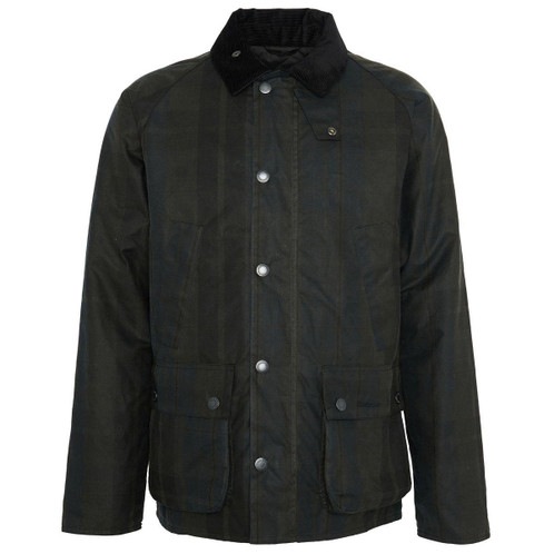 Dundee Tartan Barbour Mens Modern Check Bedale Wax Jacket