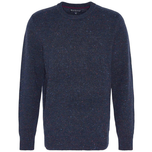 Navy Barbour Mens Tainsbury Crew Neck Sweater