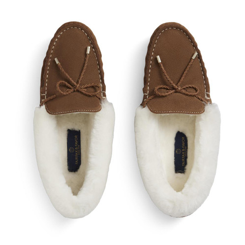 Fairfax & Favor Womens Henley Shearling Lined Slipper