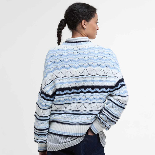 Multi Barbour Womens Eloise Knitted Jumper Model Back