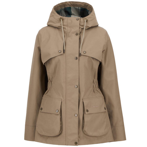 Military Brown/Ancient Tartan Barbour Womens Dallas Waterproof Jacket