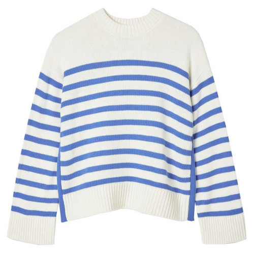 Cream/Blue Joules Womens Alexandra Jumper