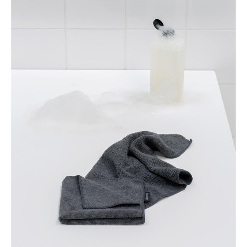 Dark Grey Brabantia SinkSide Microfibre Dish Cloths Set of 2 Lifestyle