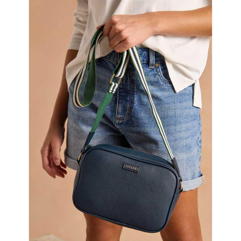 Navy Joules Trent Cross Body Bag Detail