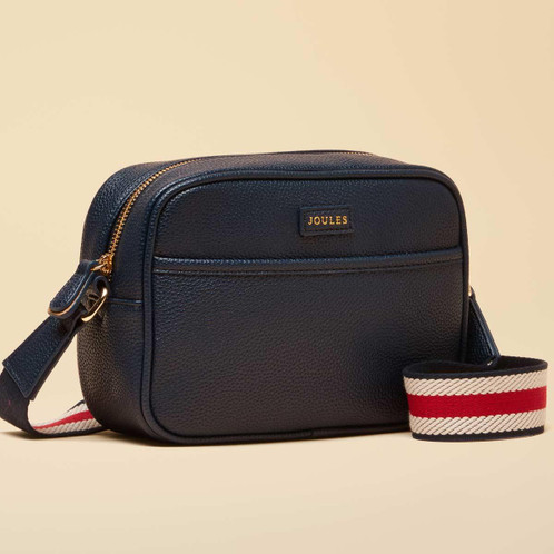 Navy Joules Trent Cross Body Bag Angle View