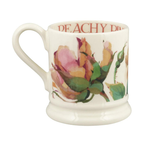 Emma Bridgewater Roses All My Life Set of 2 Half Pint Mugs Boxed