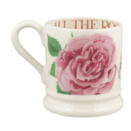 Emma Bridgewater Roses All My Life Set of 2 Half Pint Mugs Boxed