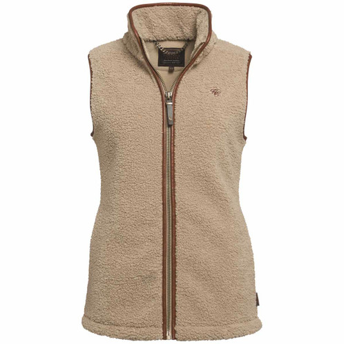Natural Borg Holland Cooper Womens Country Borg Fleece Gilet