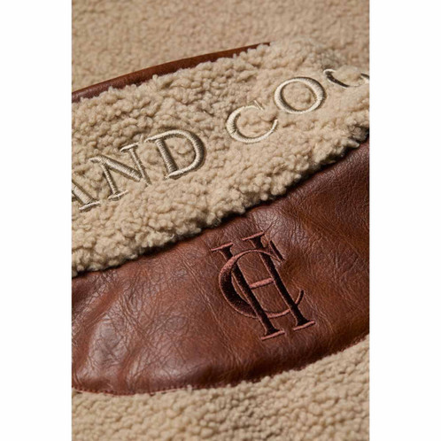 Natural Borg Holland Cooper Womens Country Borg Fleece Gilet Detail