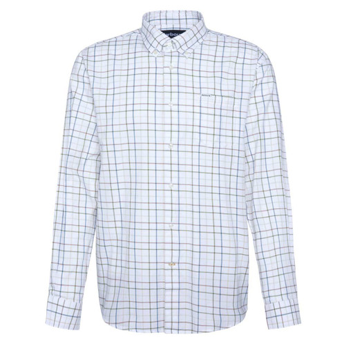 Navy Barbour Mens Caswell Tattersall Regular Fit Shirt