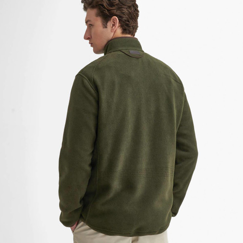 Forest Barbour Mens Langdale Fleece Jacket Back