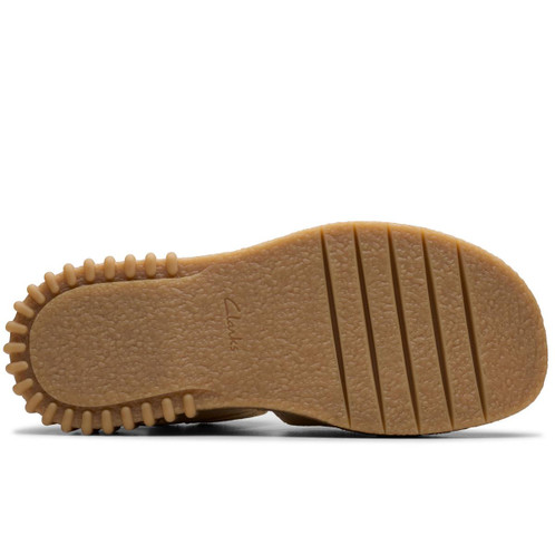 Ecru Suede Clarks Womens Evamar Wish Sandal Sole