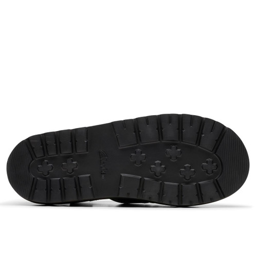 Black Leather Clarks Womens Orianna Twist Sandal Sole