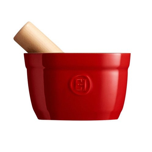 Burgundy Emile Henry Pestle and Mortar