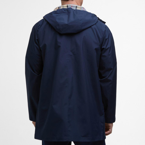  Navy Barbour Mens Humbelton Waterproof Jacket Back