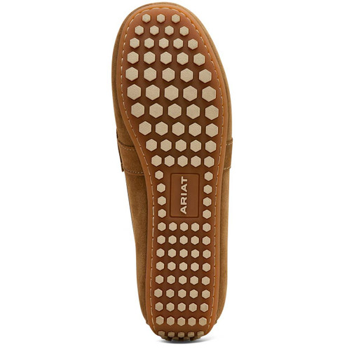 Caramel Suede Ariat Womens Selene Driving Moc Shoe Outsole