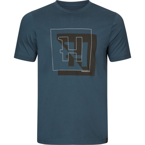 Sea Blue Harkila Mens H-Logo T-Shirt