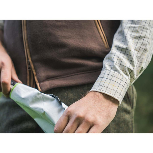 Grape Leaf Harkila Mens Portfield Check Shirt Detail