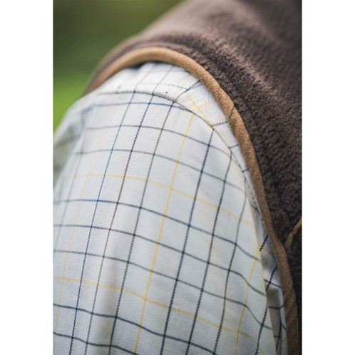 Grape Leaf Harkila Mens Portfield Check Shirt Sleeve Detail