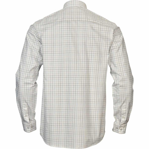Naval Blue Harkila Mens Portfield Check Shirt Back