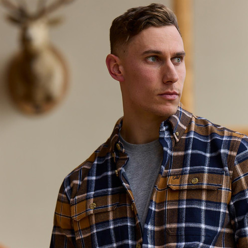 Tan Swanndri Mens Pencarrow L/S Shacket Lifestyle