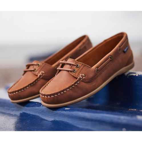 Dark Tan Chatham Womens Payar Deck Shoe Lifestyle