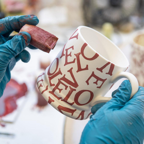 Emma Bridgewater L.O.V.E Polka Red Half Pint Mug