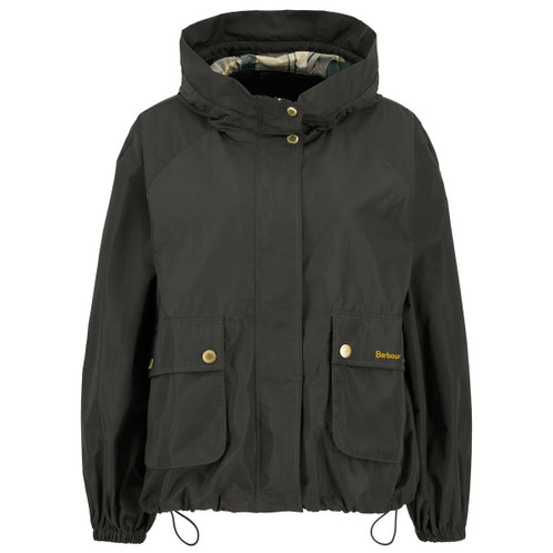 Olive/Ancient Tartan Barbour Womens Mae Showerproof Jacket